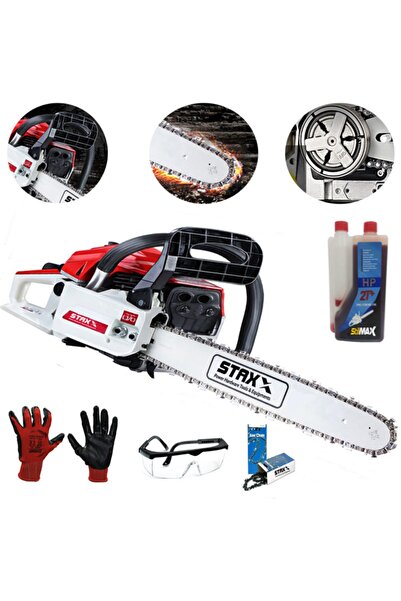 STAXX POWER American Ağaç Odun Dal Kesme Makinesi Motorlu Benzinli Testere 58...