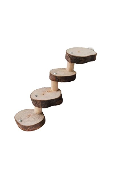 UniqBirdToys Wooden Hamster and Bird Ladder