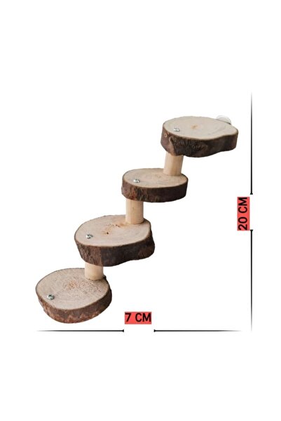 UniqBirdToys Wooden Hamster and Bird Ladder