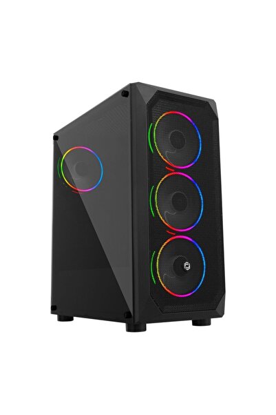 GAMEFORCE Xmesh 6x120mm Rainbow Fanlı Oyuncu Bilgisayar Kasası