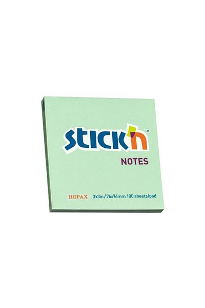 Gıpta Stickn 76x76 Pastel Green 100 Sheets Adhesive Note Paper