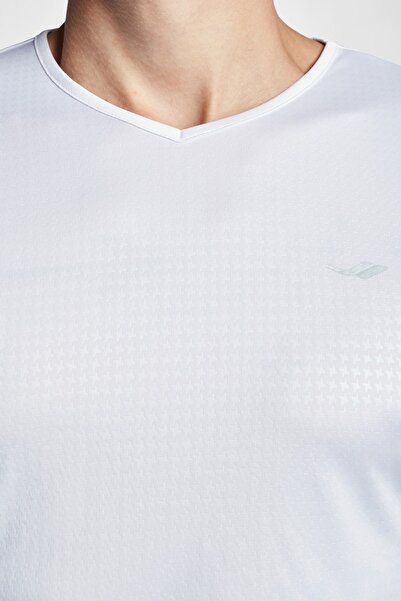 Lescon Λευκό ανδρικό κοντομάνικο μπλουζάκι 22s-1222-22b