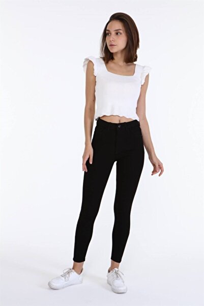 Ramrod Екстра чорні джинси, що роблять ноги візуально довшими