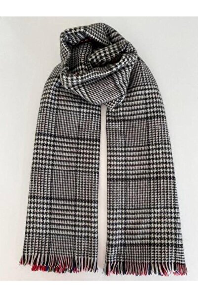 sema aksesuar Women's Red Scottish Pattern Double Sided Soft Textured Scarf - Women's Day Gift - Plaid Shawl