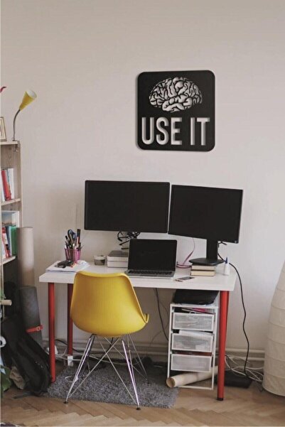 softclass Use It Duvar Tablosu Ahşap Duvar Yazısı Lazer Duvar Süsü