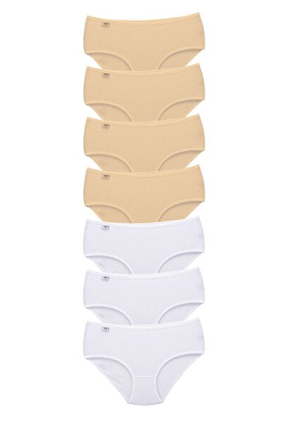 Tutku 7 Pieces Women's High Waist Bato Thin Rubber Panties S9