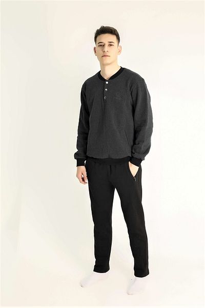 Ciciten 3301 Raised Thick Three Thread Men's Tracksuit Set
