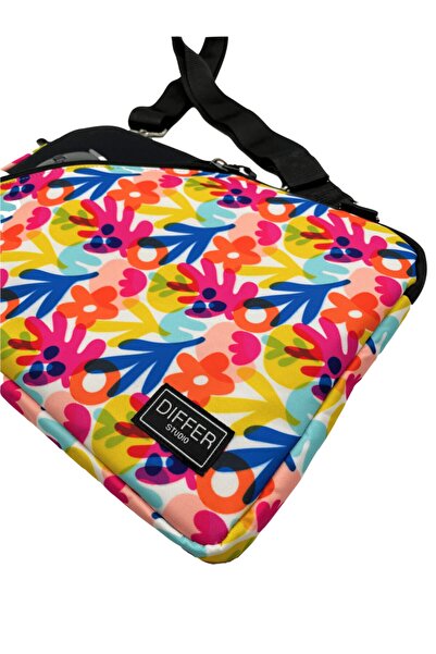 Differ Studio 13-14 بوصة نمط الألوان المائية متعدد الألوان حزام مقاوم للماء كمبيوتر محمول / ماك بوك / حقيبة كمبيوتر / الحقيبة