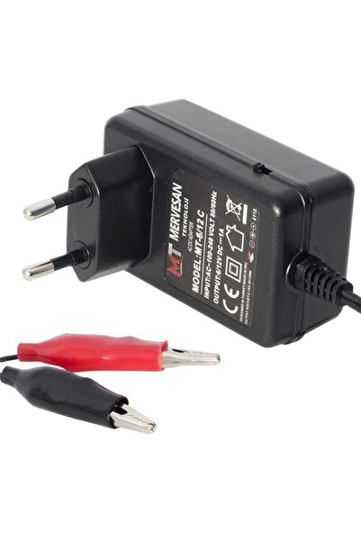 Mervesan Mt-6,12c 15w 6v-12v 1a Akü Şarj Cihazı