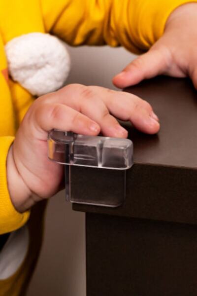 Lira 20-Piece Child Safety Safety Set 10 Cabinet Drawer Lock 4 Corner Protective Lock 6 Socket Cover