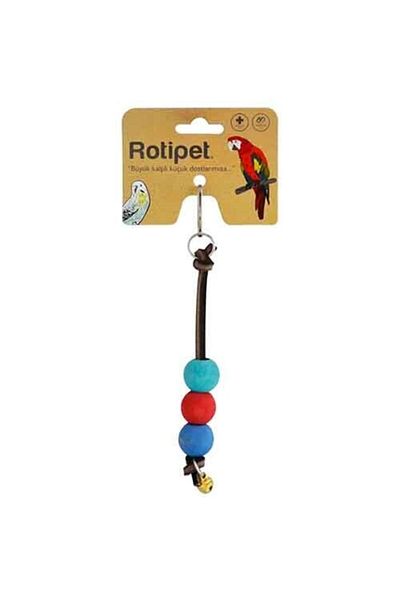 Rotipet لعبة الطيور البندولية الجلدية
