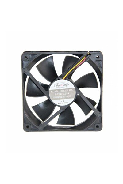 TEKNOGREEN 120x120x25mm 24v DC 3 Pin مروحة بلاستيكية