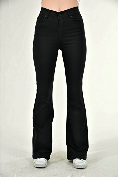 Maystore Nicol Spanish Black Jeans - Χωρίς ξεθώριασμα χρώματος, με Χαρακτηρισ...