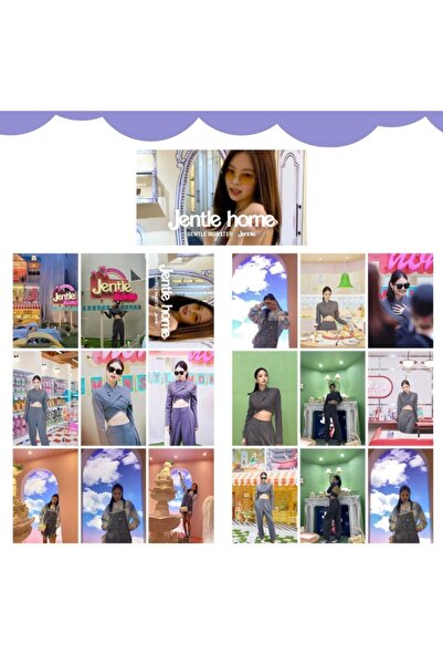 Kpop Dünyasi Blackpınk '' Jennie At Jentle Home '' Fotokart Seti