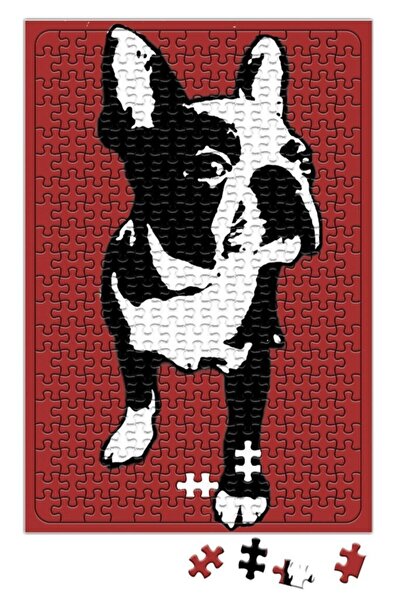 Baskı Dükkanı Bullfrances Pug Dog Puzzle 240 Piece Jigsaw