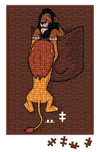 Baskı Dükkanı لغز Cepte النمر الأسد 240 قطعة بانوراما