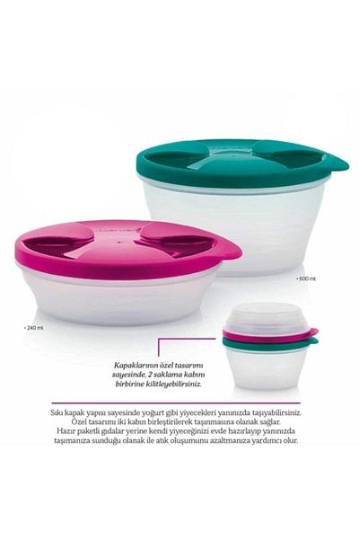 Tupperware Duet Storage Container