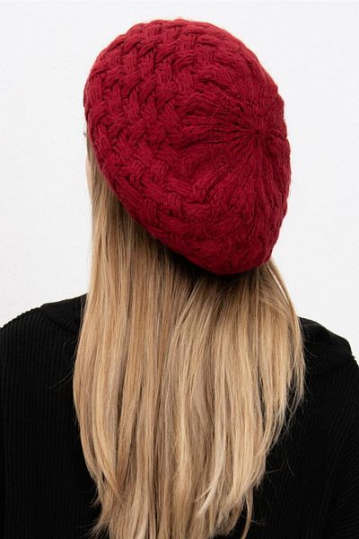 Vemod 22 Painter Knitwear Knitted Beret - Claret Red