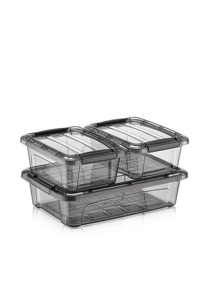 Vienev Foly Royal Box Storage Box Set 3 Pieces 1.2 Lt(2X), 2.8 Lt(1X)