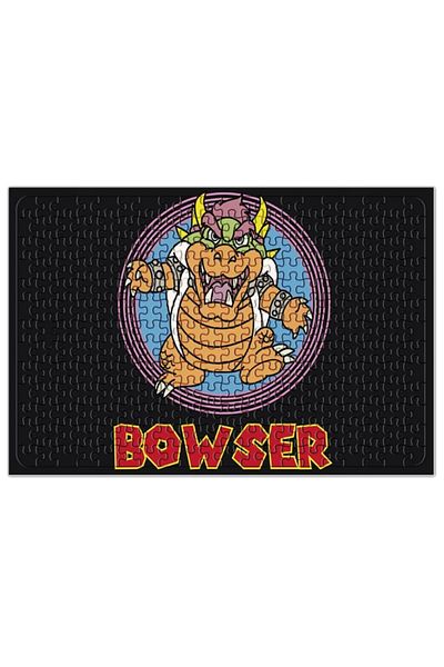 Baskı Dükkanı King Bowser Super Mario Classica Fanart Puzzle 240 Piece Jigsaw
