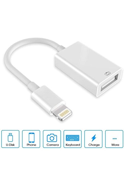 JUNGLEE Ios Iphone Uyumlu Usb Çevirici Aparat Otg Kablo Ligtning To Usb