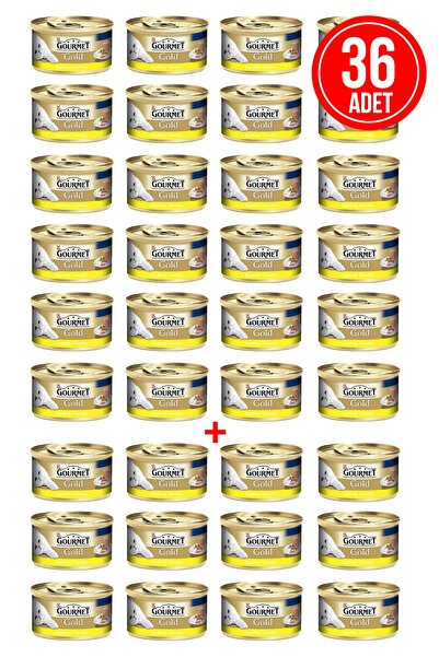 Gourmet Kıyılmış Premium Tavuklu Yetişkin Kedi Konservesi 85 gr X 36 Adet Eko...