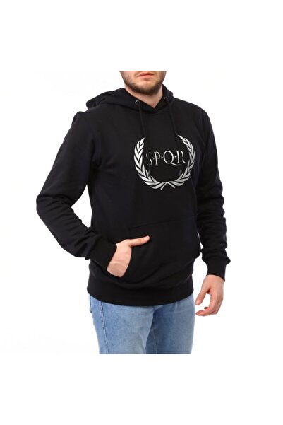 s.p.q.r Чоловічий 100% бавовняний світшот Tılya Чорний