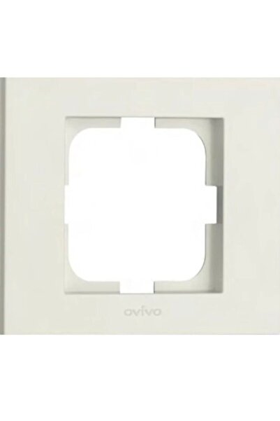 OVİVO إطار مقبس مؤرض باللون الأبيض الجرانو 4 قطع يتضمن 4 عبوات/مجموعة