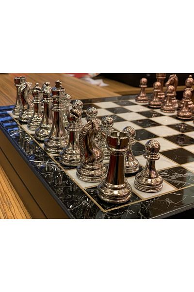 POLO BLUE Luxury Large Chess Set