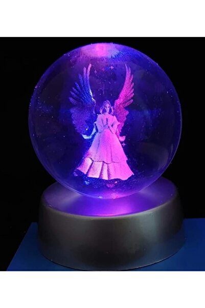 Genel Markalar Melek Fiğürlü Led Işıklı Hediyelik Küre