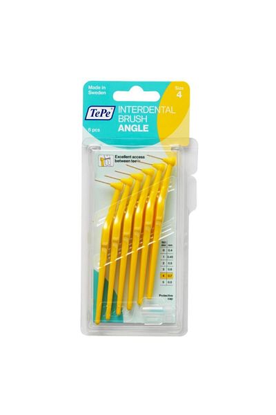 TePe Interface Brush Angle Handle 0.7 Mm - Yellow