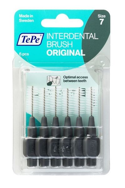 TePe Interface Brush Blister 6 Pieces Gray 1.3 Mm