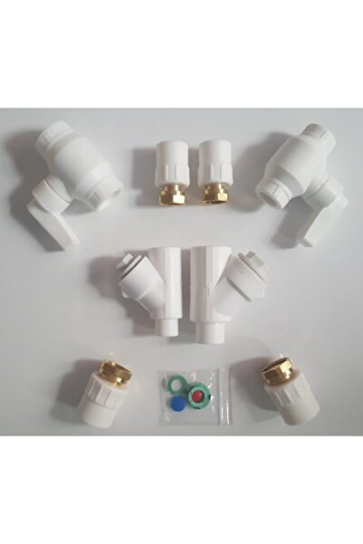 Genel Markalar Kombi Alt Bağlantı Seti 8'li Dirsekli