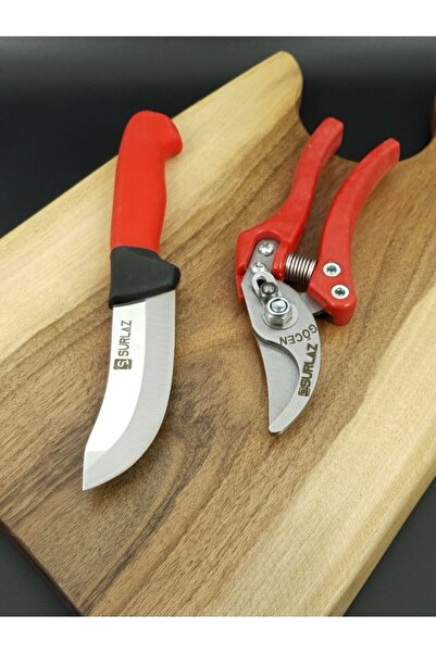 SürLaz Budama Makası Bağ Bahçe Makası Bahçe Bıçağı 2'li Set