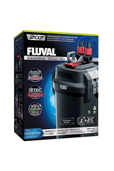 Fluval 207 External Filter 780 L/h / 60-220 Lt Aquarium