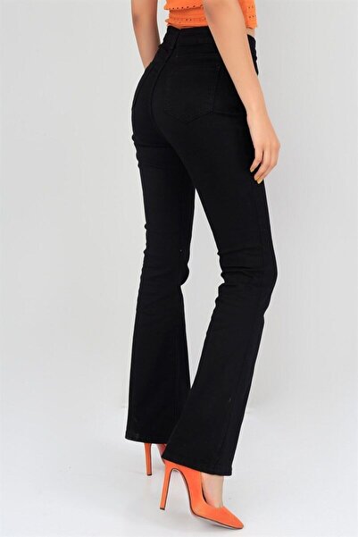 Ramrod Ψηλόμεσο τζιν παντελόνι μαύρο τζιν χωρίς ξεθώριασμα