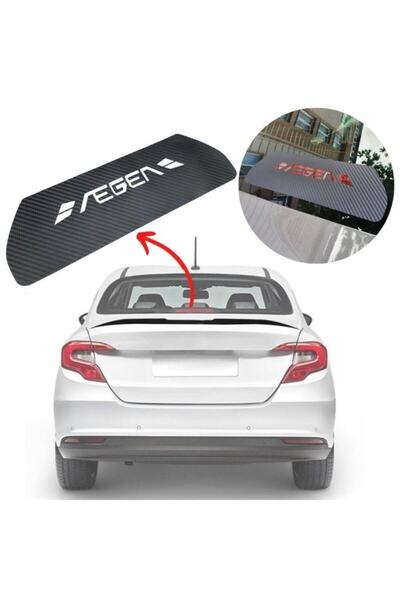 Carmind Fiat Egea Sedan Karbon Arka Fren Stop Lambası Sticker