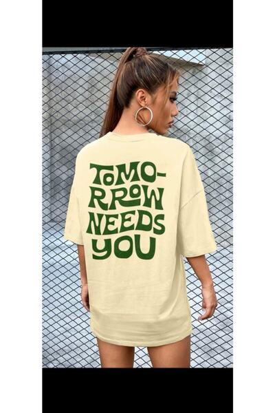 MOONBULL Γυναικείο μπλουζάκι με στάμπα Camel Tomorrow Needs You