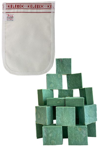 aktarix 500 gr Handmade Nettle Soap Butterfly Thick Bath Scrub