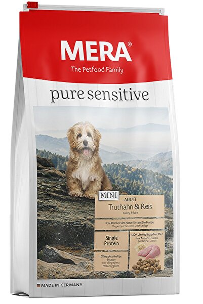 Mera Pure Sensitive Mini Adult Hindili Pirinçli Küçük Irk Yetişkin Köpek Maması 4 Kg