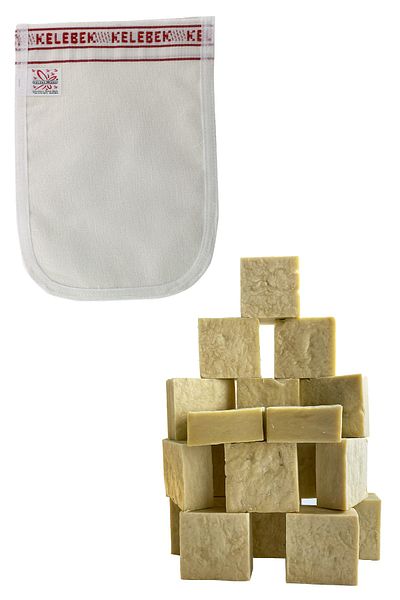 aktarix 3 Molds Handmade Olive Oil Soap + Butterfly Thick Bath Scrub
