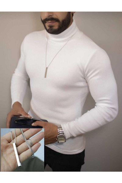 Grif 2-Piece Combination Turtleneck Turtleneck (Sweater Necklace) Emka Giyim