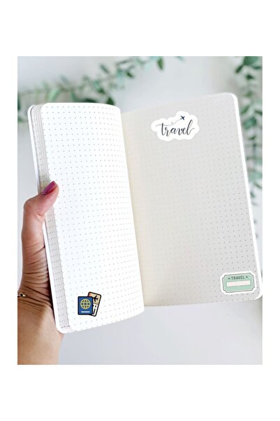 Sticker Adresim Travel Sticker Seti - Planner - Ajanda - Bullet Journal Için Uygun Set