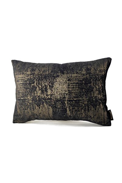 Mrs.Gugar Black Rectangular Exclusive Throw Pillow Cover