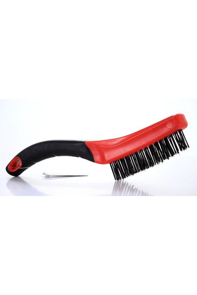 Worldforce Professional Steel Wire Brush with Plastic Handle