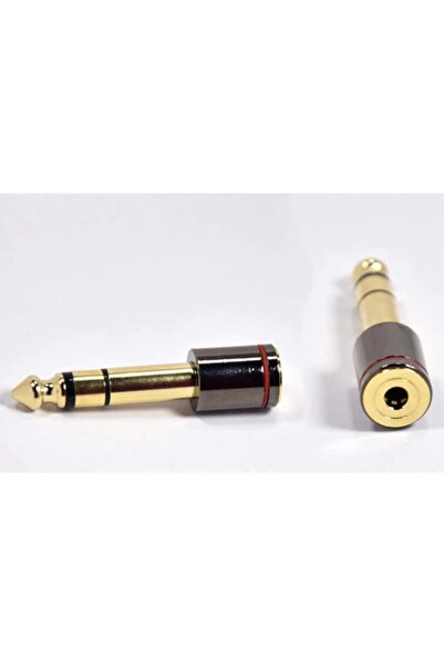 MOLIX Lüx 6.3 3.5 Çevirici Stereo Jak Adaptörü 6.3mm Erkek To 3.5 mm. Dişi