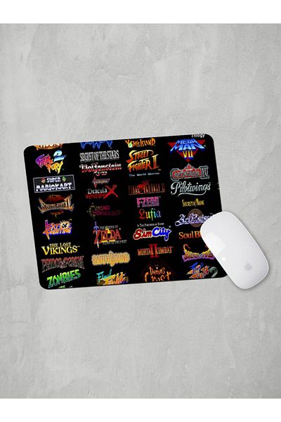 Panorama Ajans Arcade Games Nostalgia Logo Mouse Pad