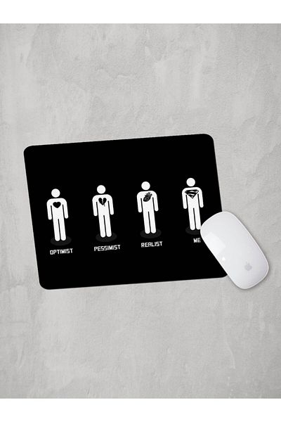 Panorama Ajans Optimist Realist Pesimist Mouse Pad Design Minimalist