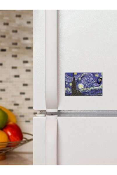 Panorama Ajans Tardis Doctor Who Van Gogh Yıldızlı Gece Tablo 6x9cm Magnet