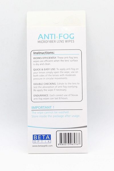 Novax Anti-fog Anti-Fog Glasses Wiping Cloth Gray